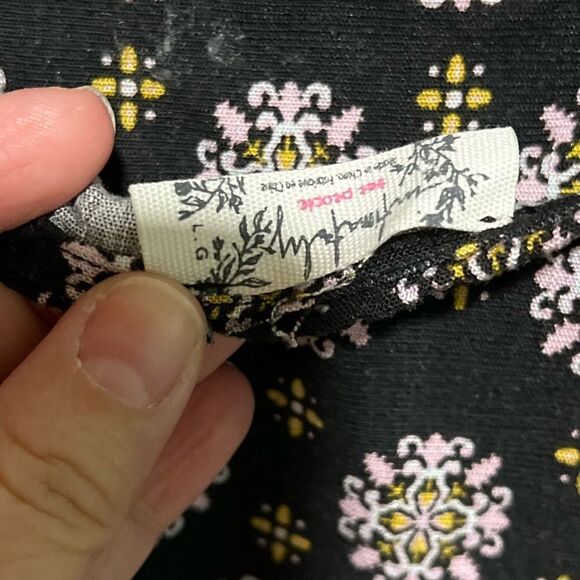 Free People Center Of Attention Mini Dress in Black Combo - Picture 9 of 9